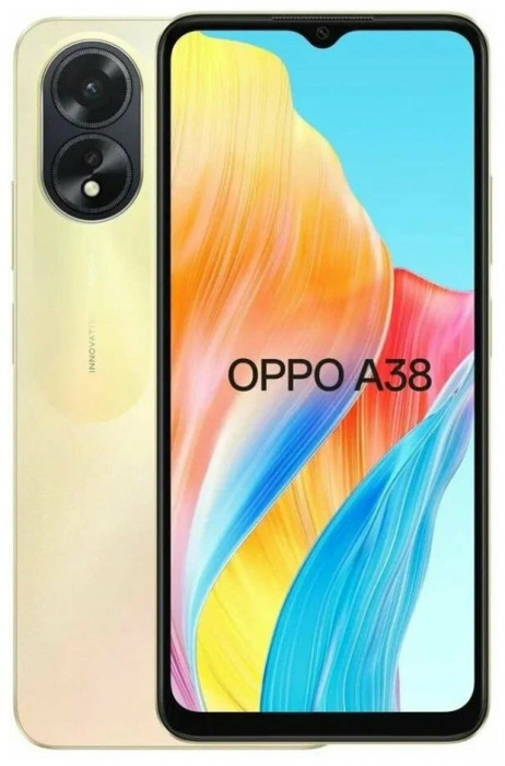 Смартфон Oppo A38 4/128GB Золотой (Glowing Gold)