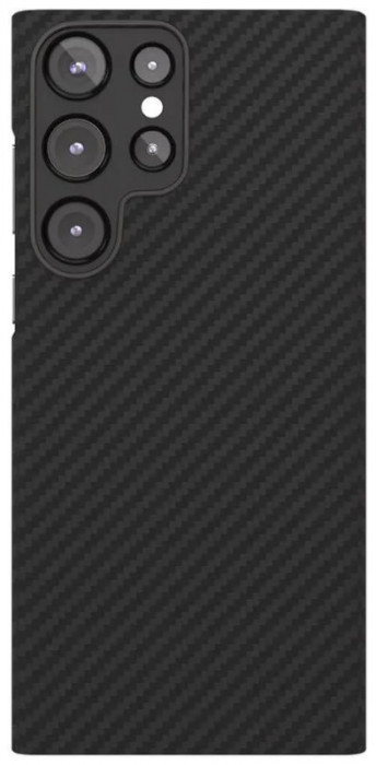 Чехол защитный VLP Kevlar Case с MagSafe для Samsung S23 Ultra Черный